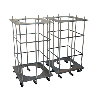 Customizable ground cage for outdoor projector shell protection